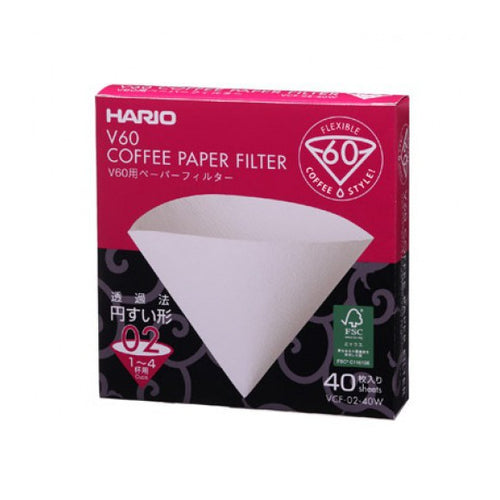 Hario 2 Cup Filter Papers (40 pack)